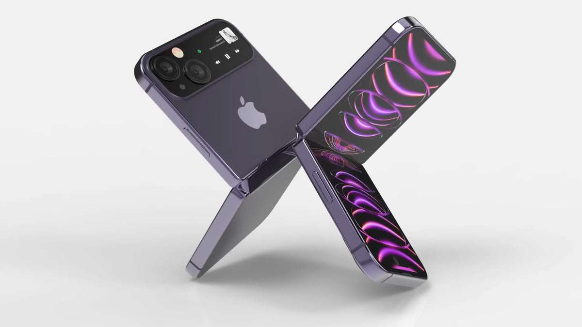 Ảnh concept iPhone màn hình gập.