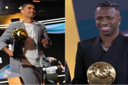Vinicius đánh bại Rodri giành Quả bóng vàng Dubai, Ronaldo được vinh danh