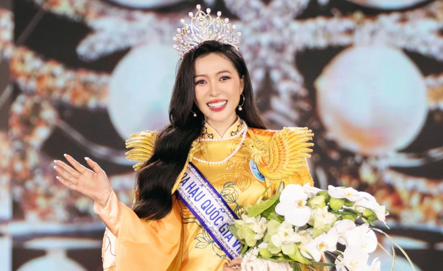 Kiều Duy đăng quang Hoa hậu quốc gia Việt Nam.&nbsp;