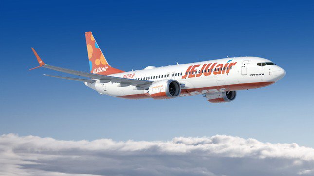 Một chiếc máy bay của Jeju Air.