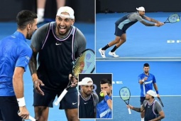 Kyrgios chơi hết sức vẫn thua, số 1 tennis Sabalenka "dạo chơi" ở Brisbane