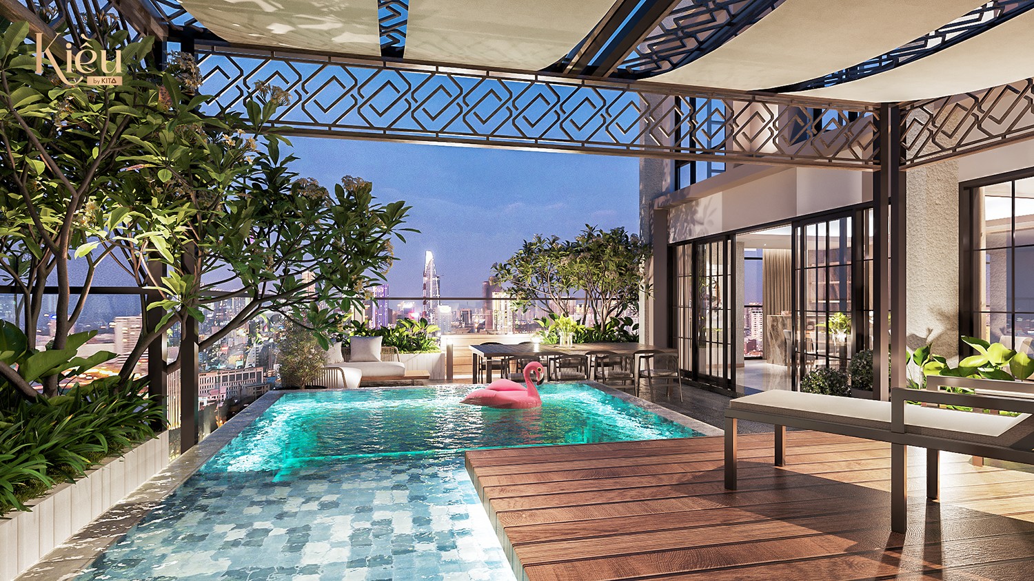 Đại diện KITA Group chúc mừng những chủ nhân đầu tiên sở hữu căn hộ cao cấp Kiều By KITA, nơi được ví như nàng thơ lưu giữ bản sắc người Sài Gòn.