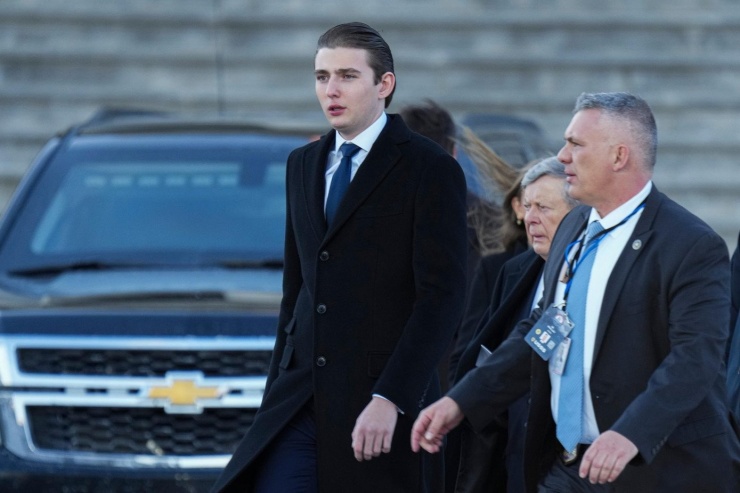 Barron Trump được cho là có buổi hẹn hò tại Trump Tower. Ảnh: Getty Images.