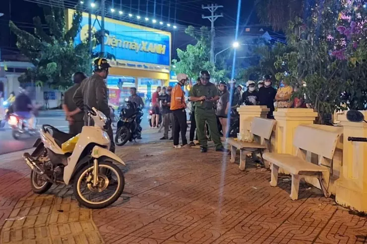 Hiện trường vụ án mạng.