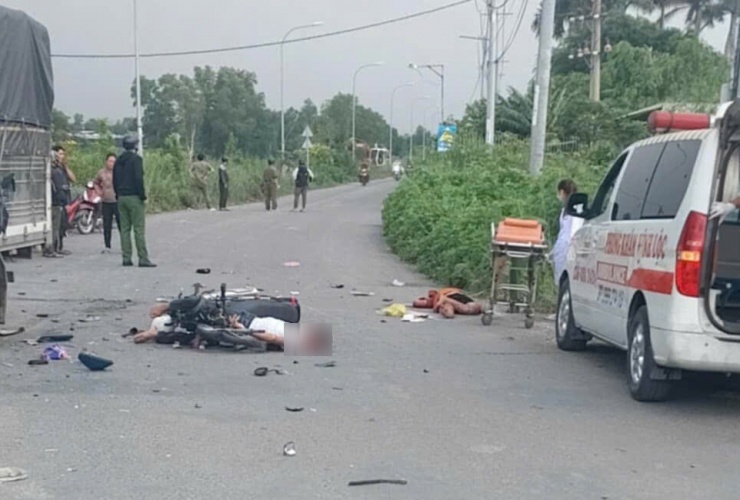 Hình ảnh vụ tai nạn thương tâm