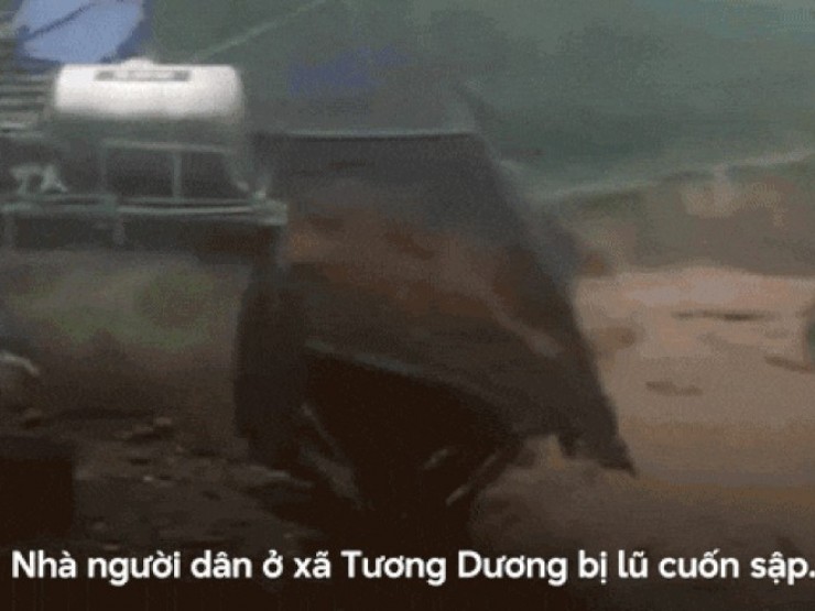 Mưa lũ khiến nhiều xã miền núi Nghệ An thiệt hại nặng nề