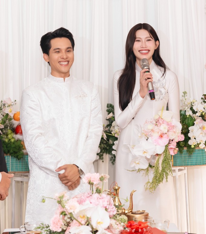 Quỳnh Châu nói chồng ủng hộ cô theo đuổi sự nghiệp sau cưới. Ảnh. NVCC