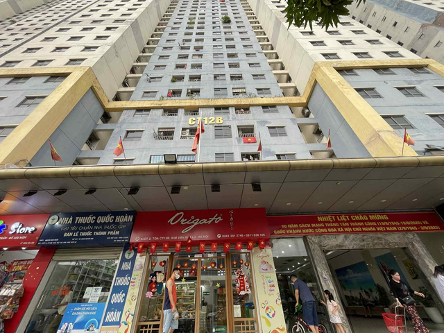 Chung cư CT12B KĐT Kim Văn Kim Lũ. Ảnh: Quỳnh Mai.