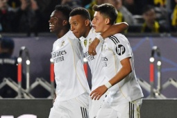 Bóng đá - Video bóng đá Kairat - Real Madrid: Hat-trick Mbappe, "tiệc 5 sao" ở Kazakhstan (Cúp C1)