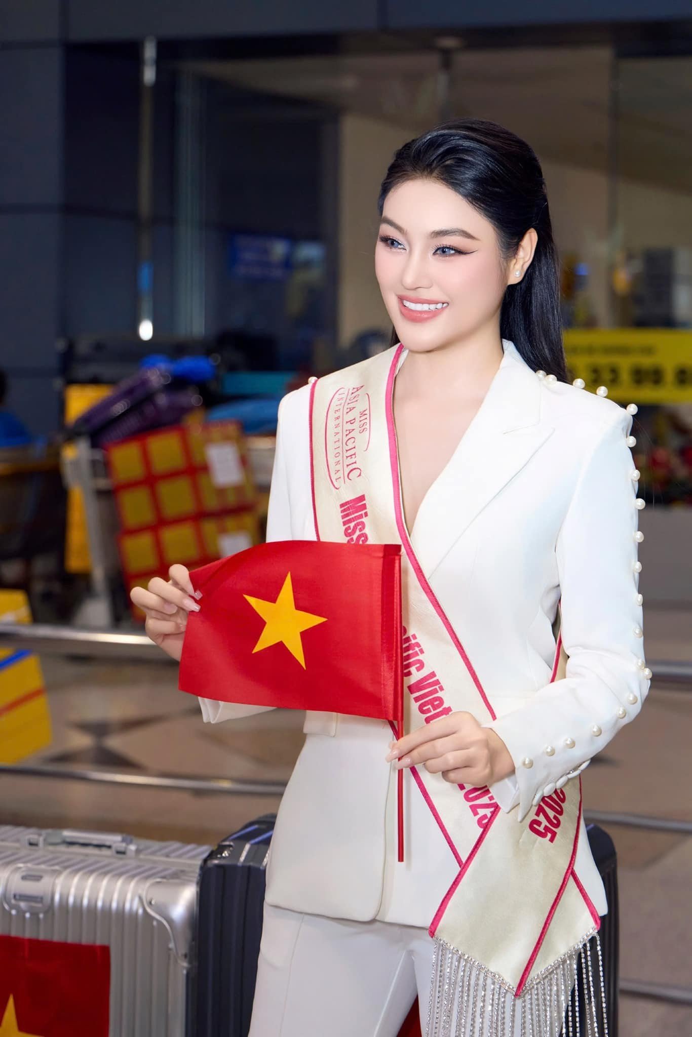Hình ảnh Dương Ngọc Ánh tại cuộc thi Hoa hậu châu Á - Thái Bình Dương 2025.