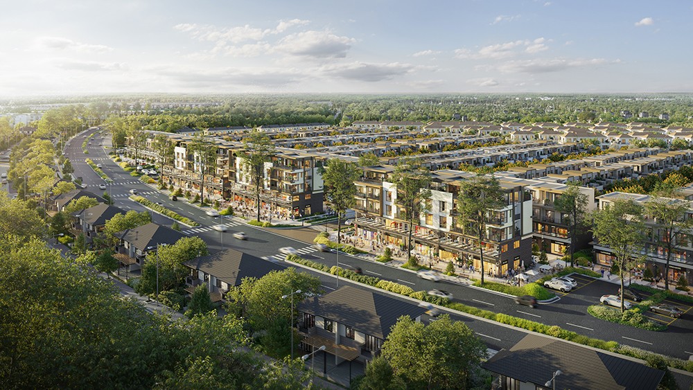 Tuyến phố thương mại gửi gắm thông điệp về “mùa màng bội thu” từ loài hoa oải hương.