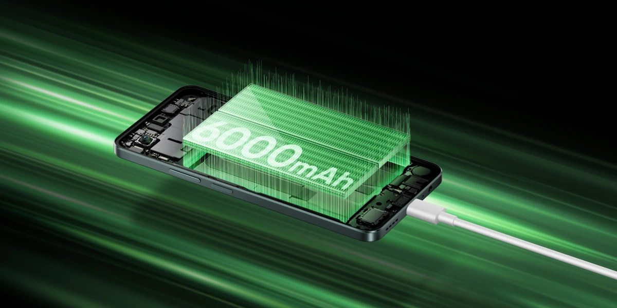 Realme P3 Lite 4G có pin cực lớn.