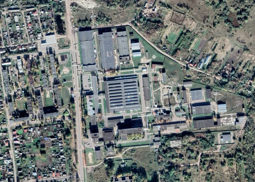 Ảnh chụp vệ tinh cơ sở của nhà máy Elektrodetal. Ảnh: Google Earth.