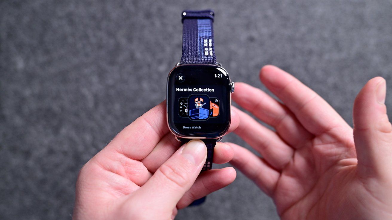 Mặt đồng hồ độc quyền của&nbsp;Apple Watch Series 11 Hermes.