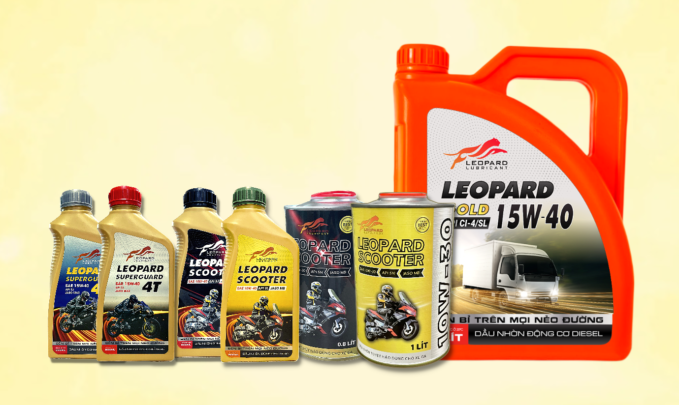 Sản phẩm dầu nhớt Leopard cho xe máy