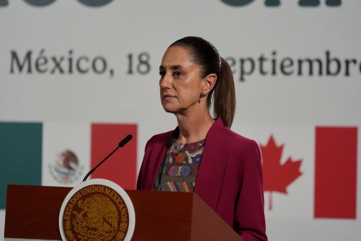 Tổng thống Mexico Claudia Sheinbaum. (Ảnh: AP)