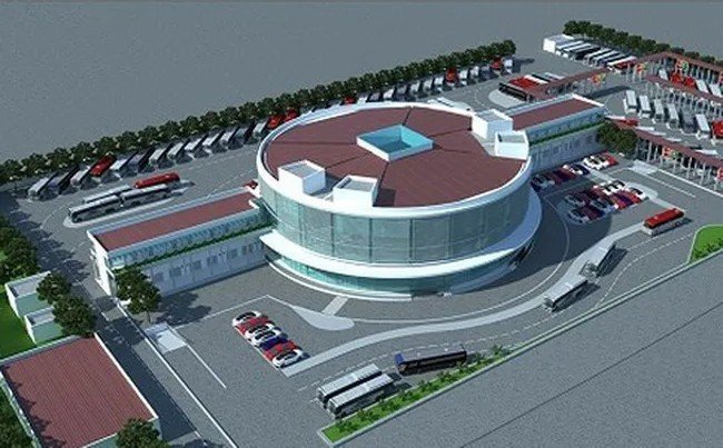 Phối cảnh 3D của dự án bến xe xe khách Yên Sở.