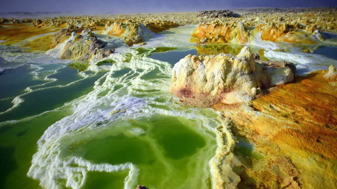 Khu vực Dallol là nơi nóng nhất hành tinh. Ảnh: Carl Court/Getty
