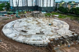 Tin tức trong ngày - Hiện trạng thi công bến xe khách hiện đại nhất Việt Nam