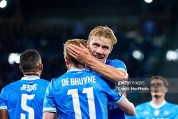 Bóng đá - Video bóng đá Napoli - Sporting Lisbon: Điểm nhấn Hojlund - De Bruyne (Cúp C1)