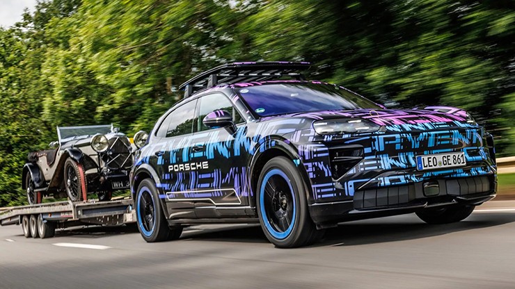 Nội thất Porsche Cayenne Electric đậm chất “tương lai” với màn hình cong siêu lớn - 5