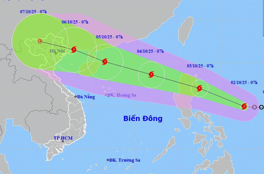 Bão số 11 có khả năng ảnh hưởng trực tiếp miền Bắc nước ta.