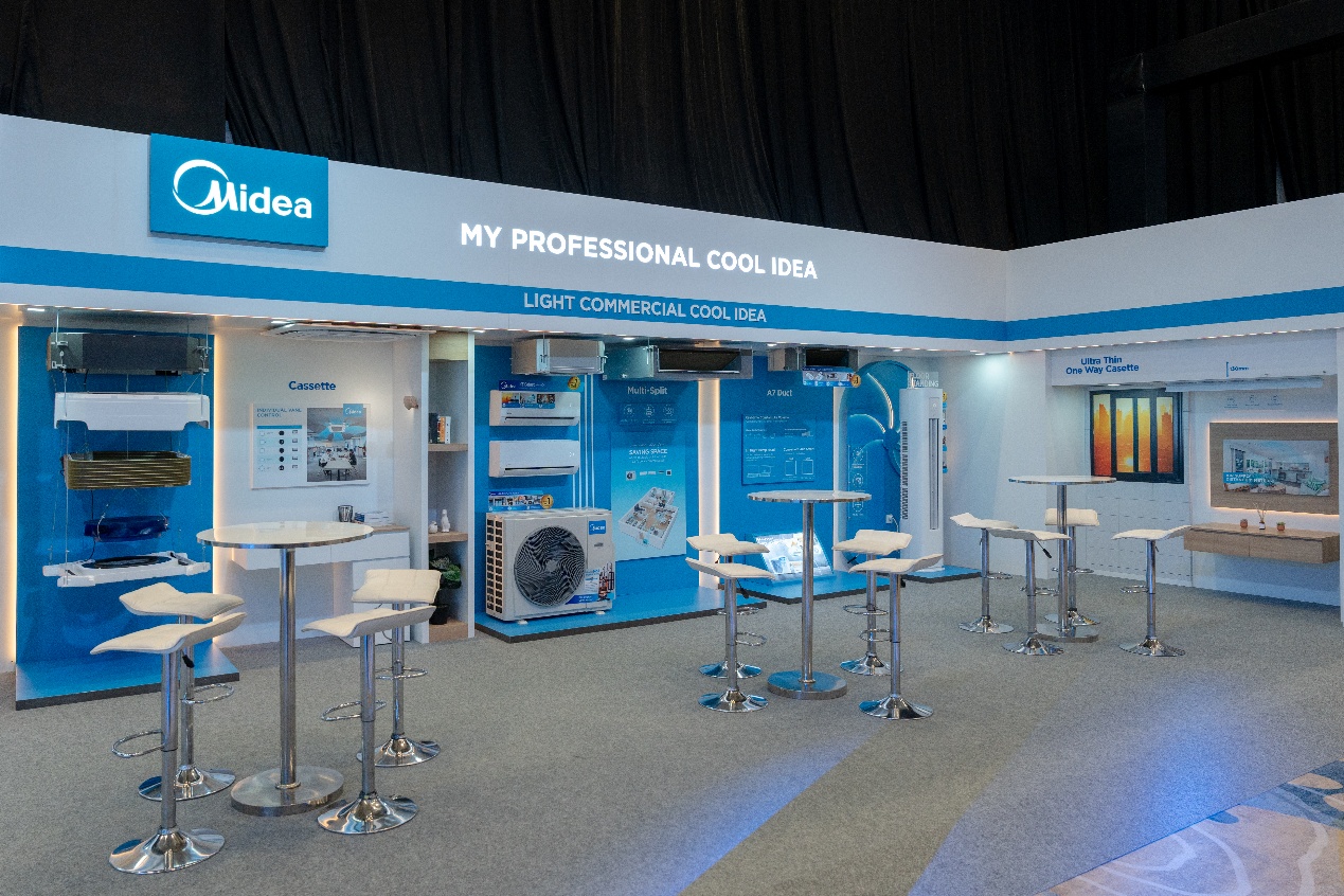 Khu trưng bày Giải pháp Điều hòa Dân dụng của Midea