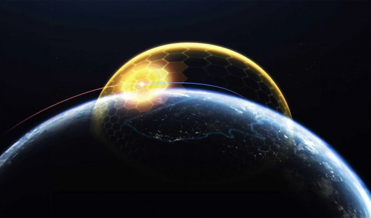 Hình ảnh mô tả hệ thống phòng thủ Vòm vàng của Mỹ. Ảnh: Lockheed Martin