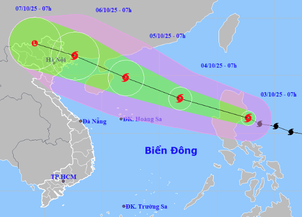 Bão số 11 sắp đi vào Biển Đông.