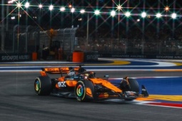 Đua xe F1, thử nghiệm Singapore GP: "Lão tướng" Alonso gây bất ngờ, Norris và Leclerc va chạm trong pit-lane