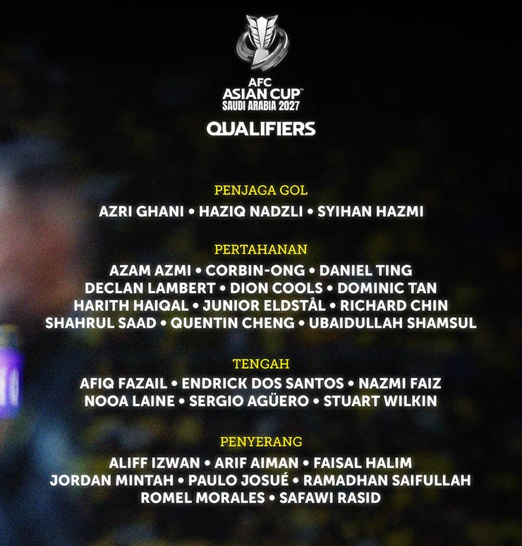 Malaysia công bố đội hình vòng loại Asian Cup, có sao nhập tịch nào đáng chú ý? - 2