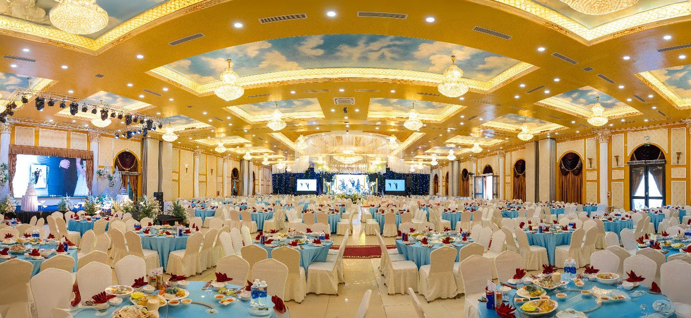 Không gian hội trường sang trọng, rộng rãi đầy tinh tế