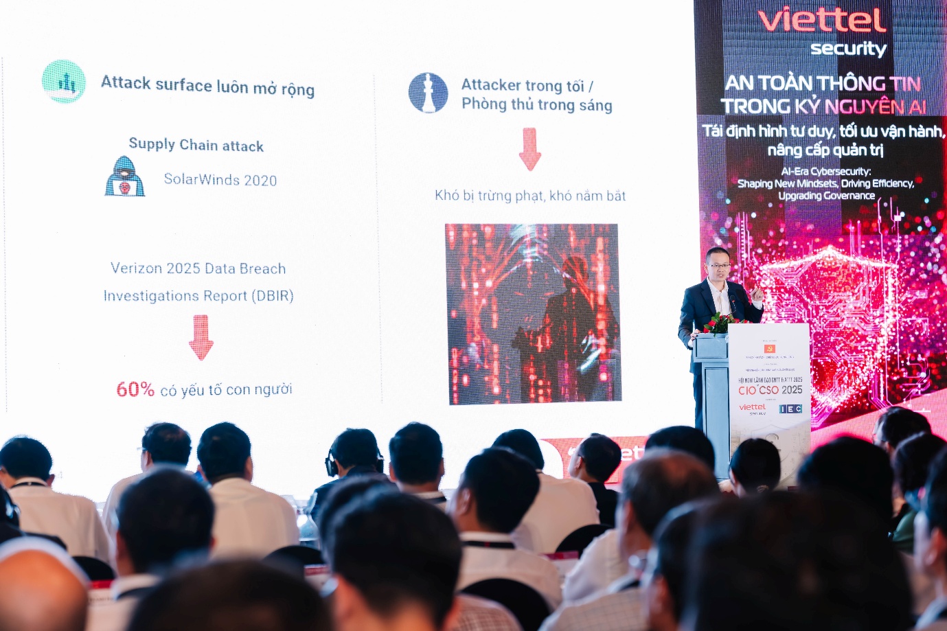 Ông Nguyễn Sơn Hải – Giám đốc Viettel Cyber Security chia sẻ tại sự kiện