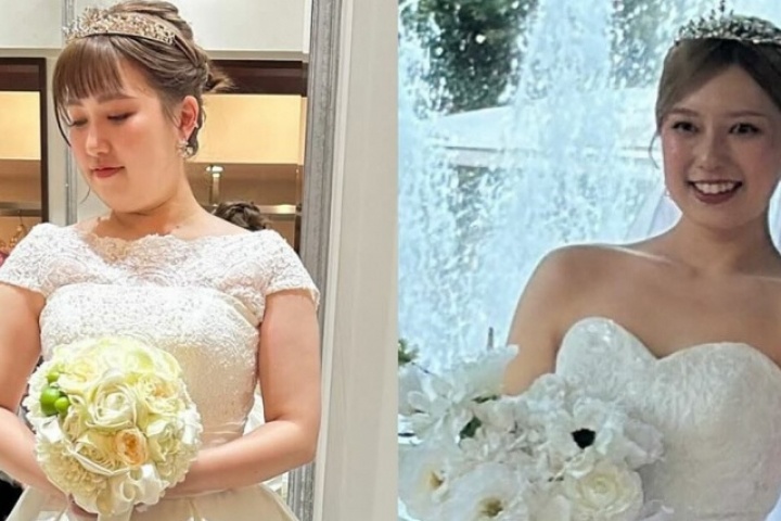 Cô gái Nhật Bản giảm 16 kg trước ngày cưới