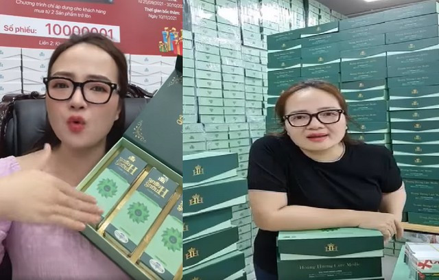 Hoàng Hường không ít lần livestream "nổ" công dụng các sản phẩm của mình.