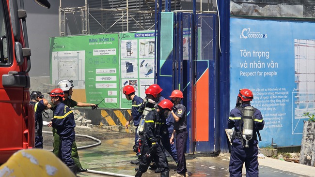 Cháy tại công trường cao ốc phức hợp Nguyễn Kim, hàng trăm công nhân sơ tán khẩn cấp - 5