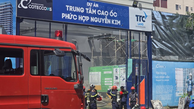 Cháy tại công trường cao ốc phức hợp Nguyễn Kim, hàng trăm công nhân sơ tán khẩn cấp - 6