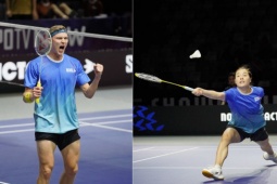Thùy Linh và Axelsen thay nhau toả sáng ở giải cầu lông "dị" nhất thế giới