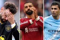 Fernandes, Salah và Rodri trong nhóm ngôi sao mất phong độ đáng lo nhất Ngoại hạng Anh