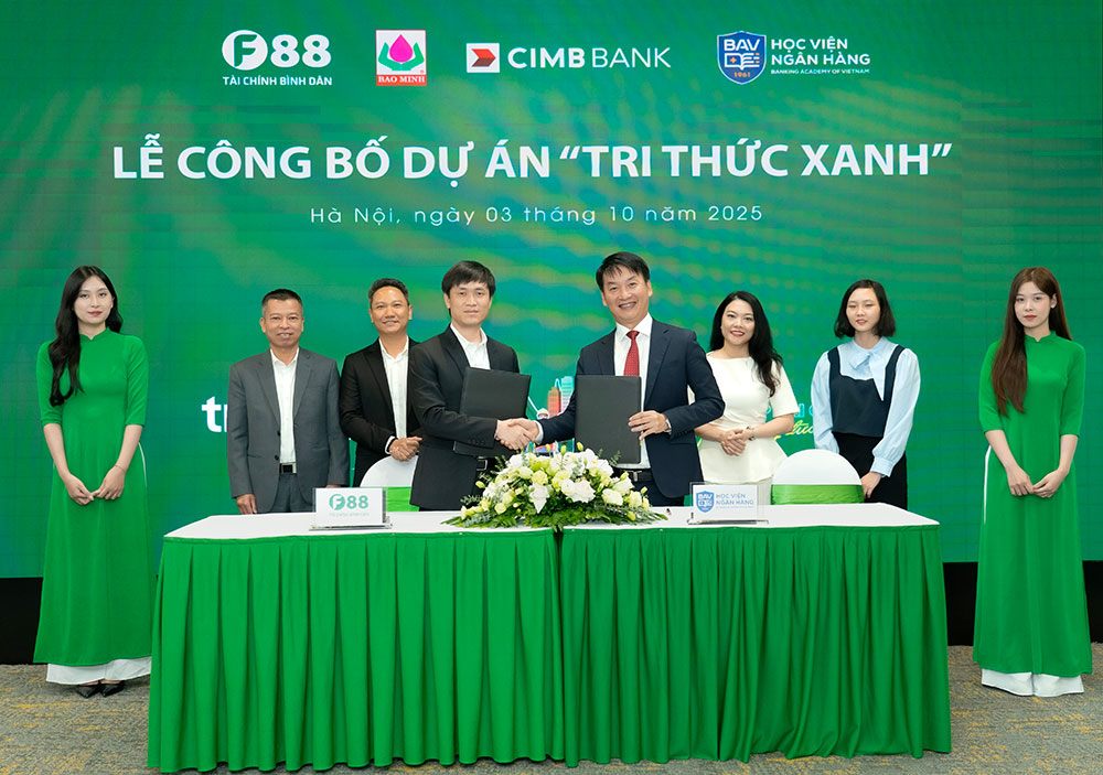 Ký kết hợp tác chuyên môn giữa “Tri Thức Xanh” và Học Viện Ngân Hàng