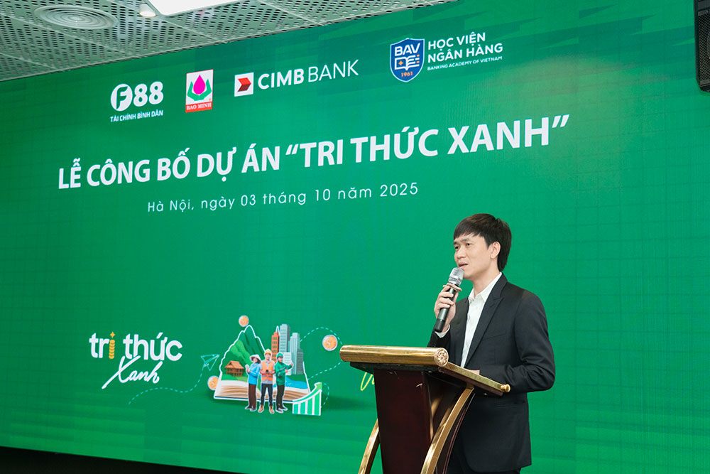 Ông Phùng Anh Tuấn - Chủ tịch HĐQT kiêm Tổng Giám đốc F88 phát biểu tại buổi lễ.