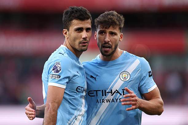 Phong độ của Man City "đổ đèo" rõ rệt từ khi cả Rodri và Ruben Dias chấn thương