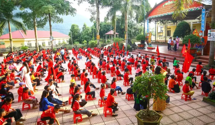 Bộ GD&amp;ĐT vừa có công văn hướng dẫn sắp xếp, sáp nhập trường mầm non, phổ thông, giáo dục thường xuyên phù hợp với chính quyền địa phương hai cấp. Ảnh minh hoạ: PHI HÙNG