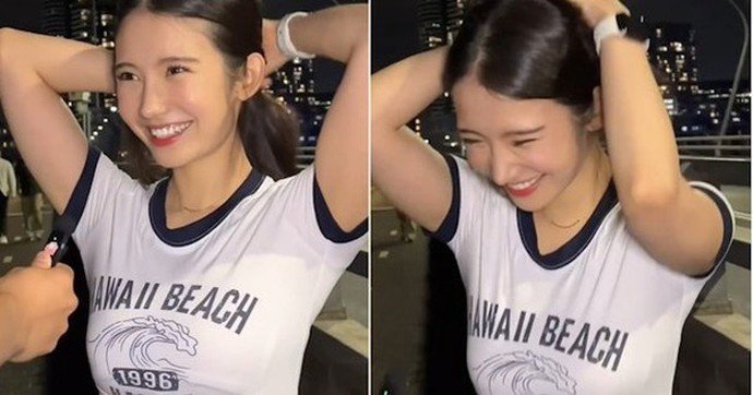 Cụ thể, khi được phỏng vấn trên phố và được hỏi rằng 'Nếu bạn trai không vui thì sẽ làm gì?', Nahyun Kim không nói một lời mà chỉ nhẹ nhàng buộc tóc lên đuôi ngựa.