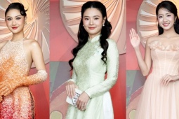 Thời trang - 'Dâu hào môn' Midu đọ sắc hai hoa hậu