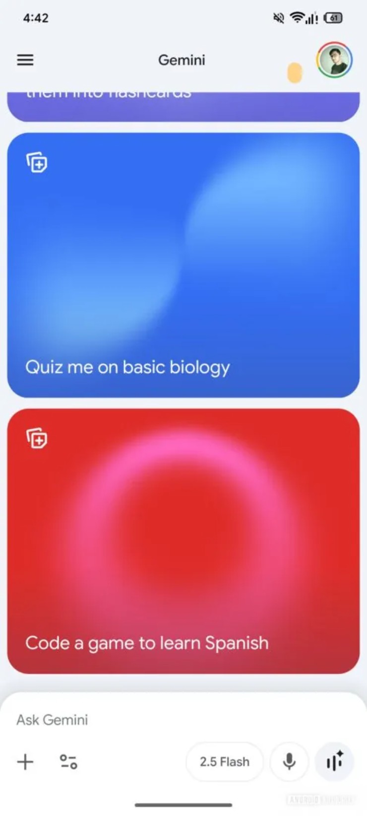 Giao diện mới mà Google có ý định mang đến Gemini.