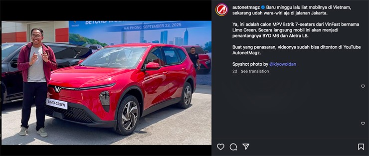 VinFast Limo Green chạy thử tại Indonesia, bước chân vào “trận địa” MPV khu vực - 5