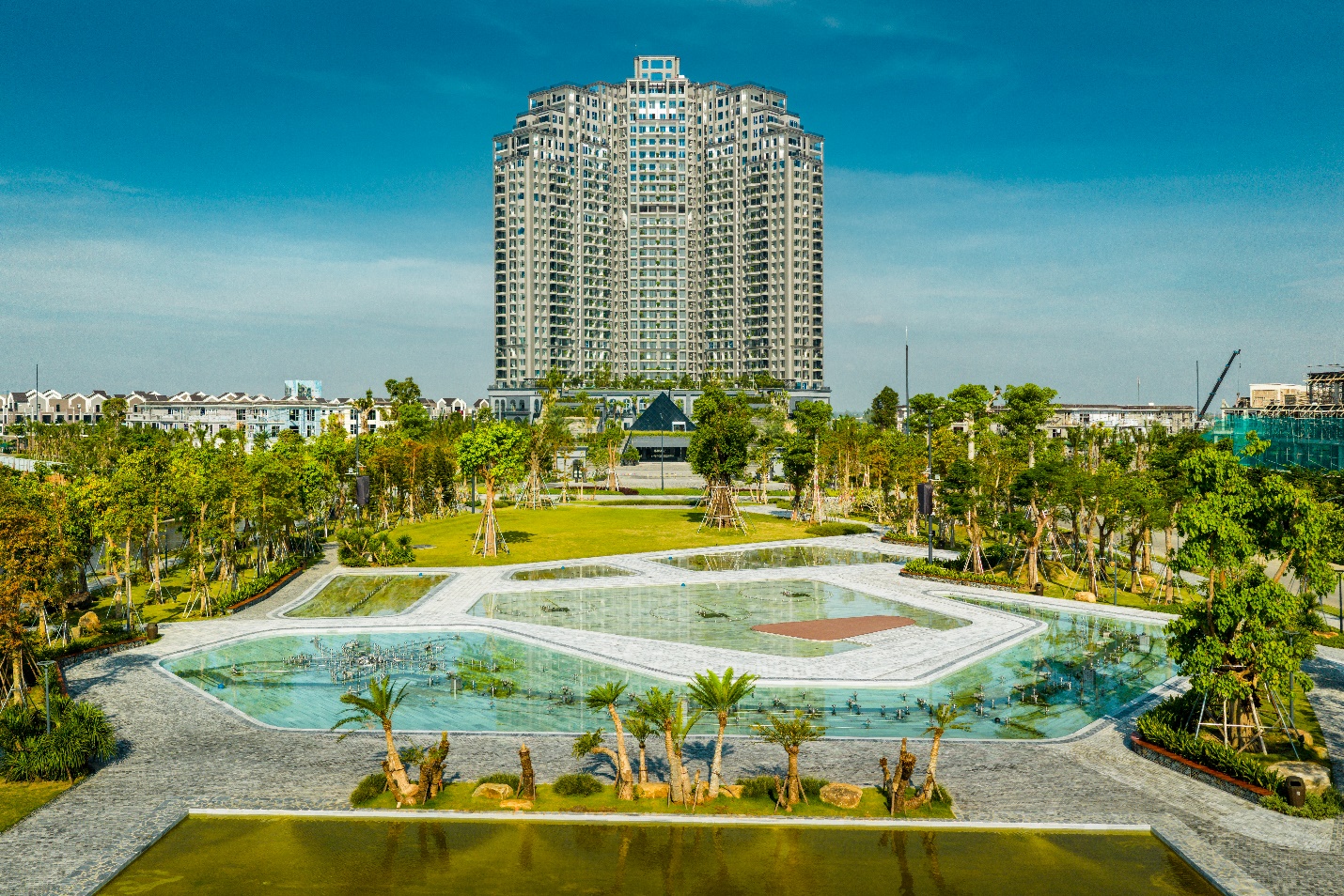 Quảng trường ánh sáng trên trục cảnh quan