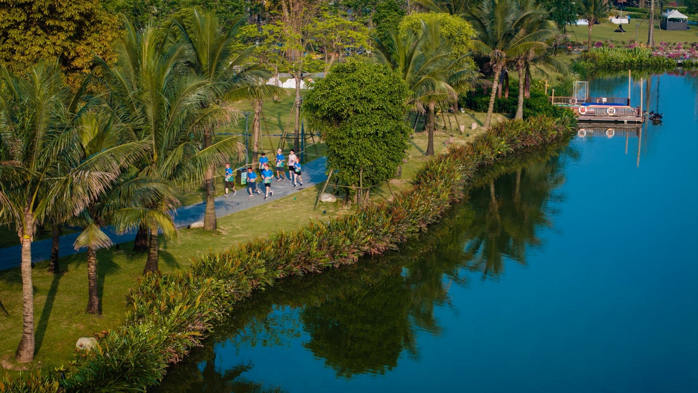 Eco Central Park từng hấp dẫn nhiều runner trong các giải chạy trước đó