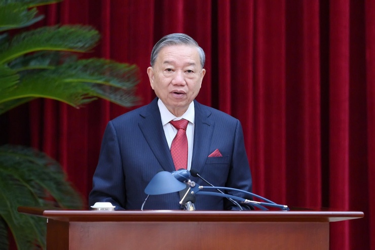 Tổng Bí thư Tô Lâm phát biểu khai mạc. Ảnh: Đăng Khoa/Báo Nhân Dân